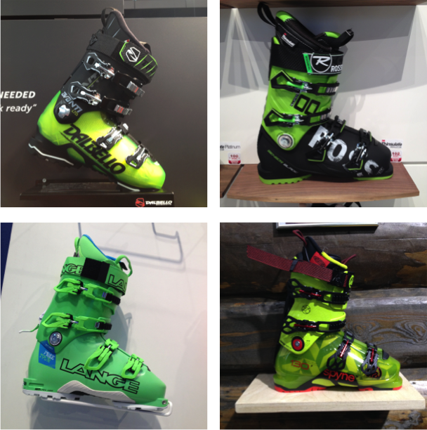 Skiboots vertes 2017